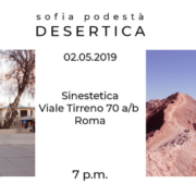 Sofia Podestà Desertica Roma Sinestetica