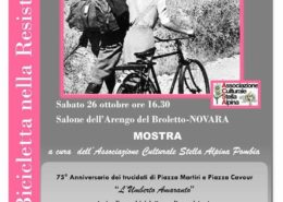 LA BICICLETTA NELLA RESISTENZA - Broletto - Novara