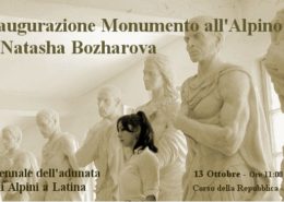 Natasha Bozharova - Una scultura per omaggiare gli Alpini - Latina
