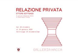 Relazione Privata Ettore Sottsass - Galleria Macca - Cagliari