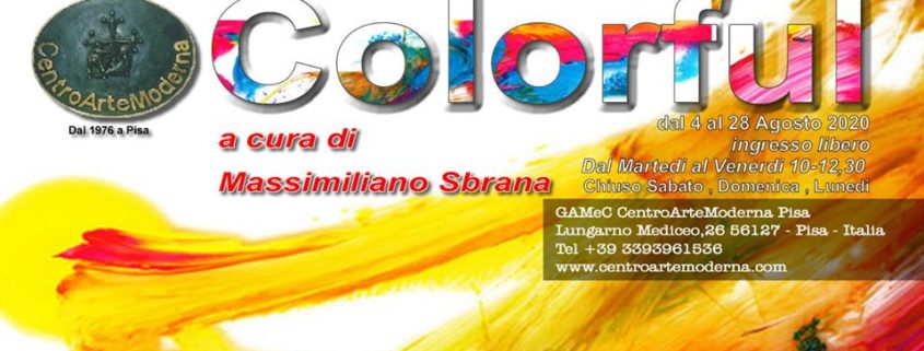 Mostra Colorful Il piacere del colore Gamec Centro Arte Moderna Pisa
