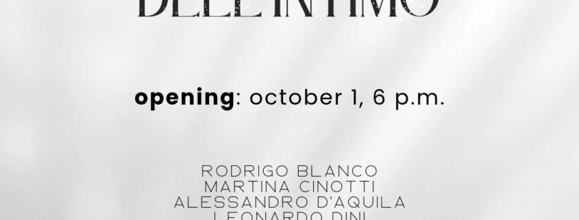 Architetture dell’intimo, mostra collettiva alla Manuel Zoia Gallery di Milano