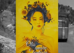 Locandina della mostra OLIO, AMORE E FANTASIA – Omaggio alla Pittura con l’opera di Davide Robert Ross alla Melograno Art Gallery di Livorno
