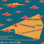 Locandina di ISOLA³, esito finale del progetto Isola delle Femmine di Stefania Galegati, con il public program autunnale all’Ecomuseo Mare Memoria Viva di Palermo.