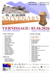 Locandina della Biennale SATURN-ARS 2026 di Arte e Vino alla Galleria Kunst Grenzen di Roverè della Luna
