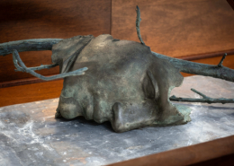 “Cosmogonia”, scultura di Michelangelo Galliani esposta al Civico Planetario di Milano “Ulrico Hoepli”