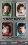 Locandina dello spettacolo Oltre lo Specchio della Compagnia Australe, con drammaturgia e regia di Matteo Fasanella, in scena a Teatrosophia a Roma.
