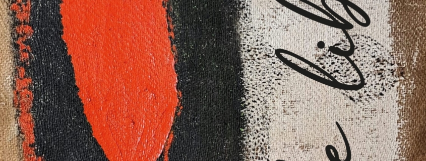 Locandina della mostra personale “Tele libere” di Franca Buscaglia alla Medina Art Gallery di Roma