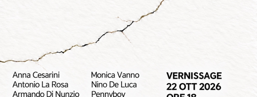 Locandina della mostra collettiva “Si nasce ancora” a cura di Velia Littera, Pavart Gallery Roma