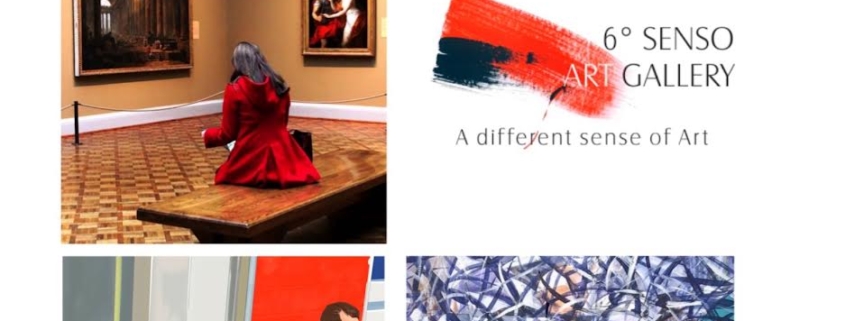 Locandina della mostra “Un instante ancora sospeso” alla Sesto Senso Art Gallery di Roma