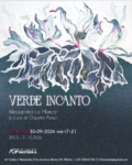 Locandina della mostra “Verde Incanto” di Alessandra La Marca a Milano