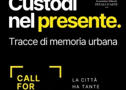 Locandina del contest fotografico “Custodi nel presente. Tracce di memoria urbana”