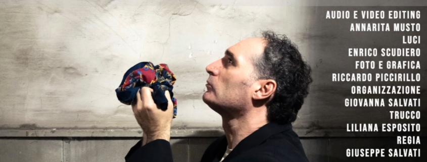 Locandina dello spettacolo teatrale “Dalla parte di Maria”, scritto, diretto e interpretato dall’attore e regista napoletano Giuseppe Salvati, in anteprima sabato 14 novembre 2026 al Teatro CorteSe di Napoli.