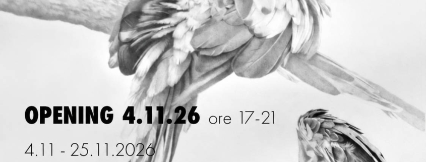 Locandina della mostra “Dall’altra parte dello sguardo” di Giorgia Oldano, a cura di Claudia Ponzi con testo critico di Giulia Grassi, in programma alla Finestreria di Milano dal 4 al 24 novembre 2026. Inaugurazione mercoledì 4 novembre dalle ore 17 alle 21.