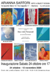 Locandina della mostra “Dieci Mini Personali per una condivisione d’intenti”, con dieci artisti del Movimento del Guardare Creativo alla Galleria Arianna Sartori di Mantova.