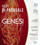 Locandina di Genesi del vuoto, mostra personale di Rudy Di Pasquale alla CathArt Gallery di Varese, a cura di Carla Pugliano con testo critico di Silvia Previti, dal 24 ottobre al 4 novembre 2026.