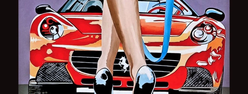 Locandina della mostra personale di Cinzia Del Bubba, “Icone ribelli tra Pop Art, memoria e immaginazione”, alla Melograno Art Gallery di Livorno dal 29 ottobre al 4 novembre 2026, con inaugurazione sabato 31 ottobre alle ore 18.