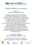 Locandina della mostra fotografica “Il Matriarcato del Fuoco – Tra Dato Oggettivo e Trasfigurazione” di Ljdia Musso, ospitata nelle Sale Argenti e Paramenti del Museo Diocesano di Caltagirone nell’ambito del Med Photo Fest 2026.