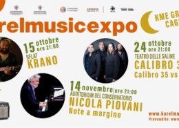 KME Grammy, la sezione autunnale del Karel Music Expo a Cagliari: tre appuntamenti musicali con Krano, Calibro 35 e Nicola Piovani, dal 15 ottobre al 14 novembre 2026.