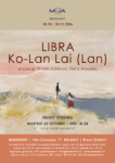 Locandina della mostra LIBRA di Ko-Lan Lai (Lan) presso MADE4ART, in via Ciovasso a Milano